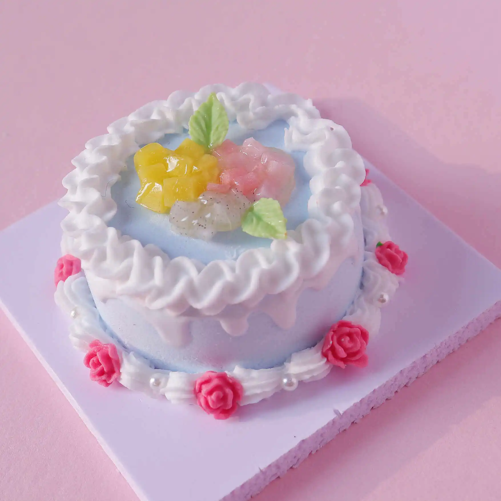 Gen Z Blue Clay Cake Set - Air Dry Clay & White Cream Clay Magic Gen Z Blue Clay Cake Set - Air Dry Clay & White Cream Clay Magic - Image 2