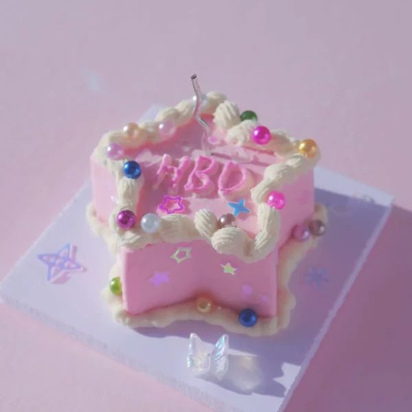 Alternative view of Y2K Star Clay Cake Kit - Air Dry Clay with Cream Clay Sparkle