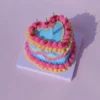 Air Dry Clay Princess Birthday Cake Kit - Blue Heart with Cherry Toppings Air Dry Clay Princess Birthday Cake Kit - Blue Heart with Cherry Toppings