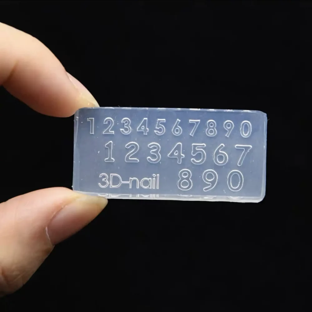 Alphabet & Number Clay Molds Set - Transparent Silicone for Custom ...