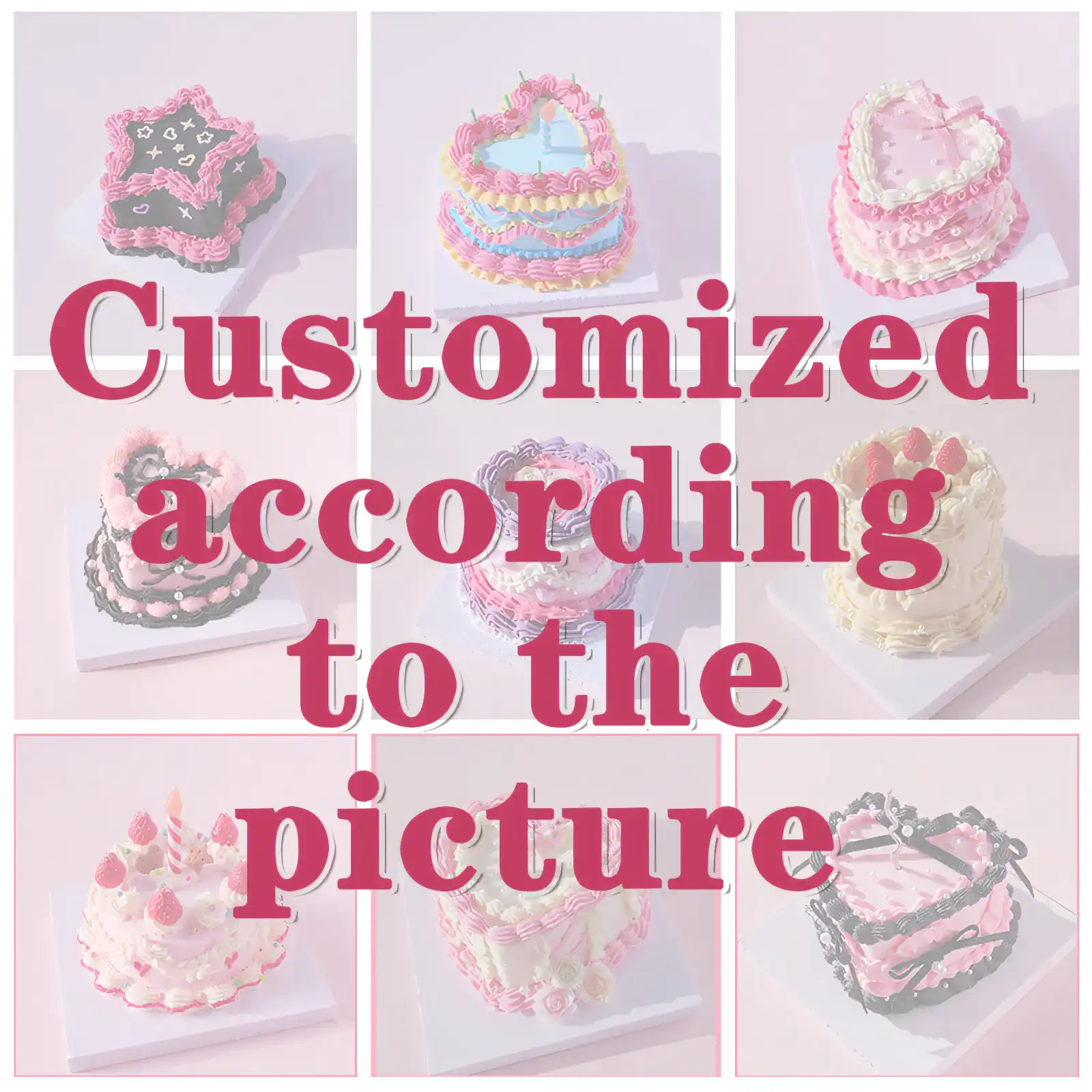 Custom-Crafted Air Dry Clay Mini Cakes - Your Vision Brought to Life Custom-Crafted Air Dry Clay