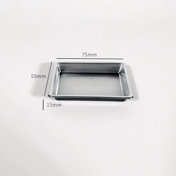 Metallic-Finish Disposable Cream Clay Mixing Trays - 25-Pack for Cake Artistry