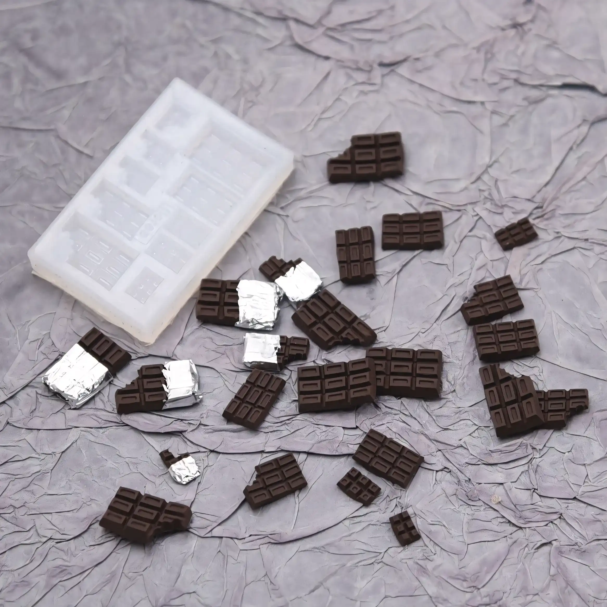Quick Chocolate Clay Molds - Effortlessly Craft Mini Chocolate Blocks Quick Chocolate Clay Molds - Effortlessly Craft Mini Chocolate Blocks