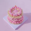 Vintage Vibes Air Dry Clay Cake Kit - Pastel Elegance with Candle & Pearls Vintage Vibes Air Dry Clay Cake Kit - Pastel Elegance with Candle & Pearls