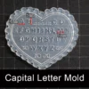 New Heart-Shaped Gothic Style Number Silicone Mold - Essential for Fine Crafts