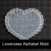New Heart-Shaped Gothic Style Number Silicone Mold - Essential for Fine Crafts