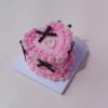 Love in Bloom: Mini Clay Cake Set with Pink Icing and Heart Pearls Love in Bloom: Mini Clay Cake Set with Pink Icing and Heart Pearls