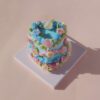 Spring Blossom Mini Clay Cake Kit: Blue Heart with Floral Accents Spring Blossom Mini Clay Cake Kit: Blue Heart with Floral Accents