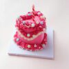Sweetheart Mini Clay Cake Kit: Pink Heart with Elegant Floral Touches Sweetheart Mini Clay Cake Kit: Pink Heart with Elegant Floral Touches