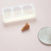 Versatile Mini Cone Mold for Clay Crafting: Perfect for Ice Cream and Chips Versatile Mini Cone Mold for Clay Crafting: Perfect for Ice Cream and Chips