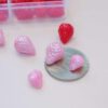 Assorted Mini Clay Strawberries Set: Red and Pearlescent Pink Varieties Assorted Mini Clay Strawberries Set: Red and Pearlescent Pink Varieties