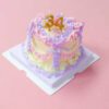 Customizable Celebration Mini Cake Kit: Yellow Base with Pink, Purple, and Yellow Icing Customizable Celebration Mini Cake Kit: Yellow Base with Pink, Purple, and Yellow Icing