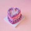 Deluxe Mini Clay Cake Set Layered Purple Design with Elegant Pearls Deluxe Mini Clay Cake Set Layered Purple Design with Elegant Pearls