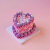 Deluxe Mini Clay Cake Set Layered Purple Design with Elegant Pearls Deluxe Mini Clay Cake Set Layered Purple Design with Elegant Pearls