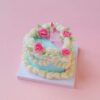Dual Design Mini Clay Cake Kit: Elegant Floral Toppers with Candles