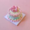Pearlescent Strawberries Yellow Heart Mini Cake Kit