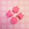 Rose Flower Butterfly Clay Base Set: Rose Colored Craft Basics (4 Bases) Rose Flower Butterfly Clay Base Set: Rose Colored Craft Basics (4 Bases)