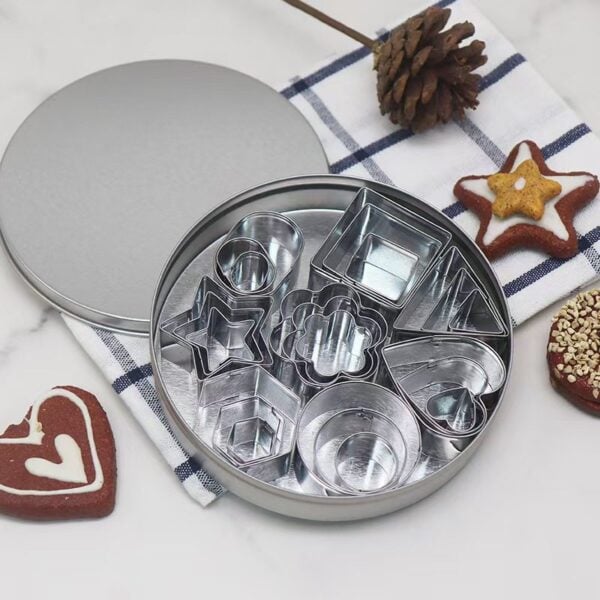 Ultimate Stainless Steel Magic Mold Set - 24 Tools, 8 Shapes for Clay and Baking