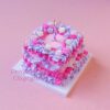 Cute Pastel Square Cake Kit Sparkling Flowers and Butterflies for a Magical Touch Cute Pastel Square Cake Kit Sparkling Flowers and Butterflies for a Magical Touch