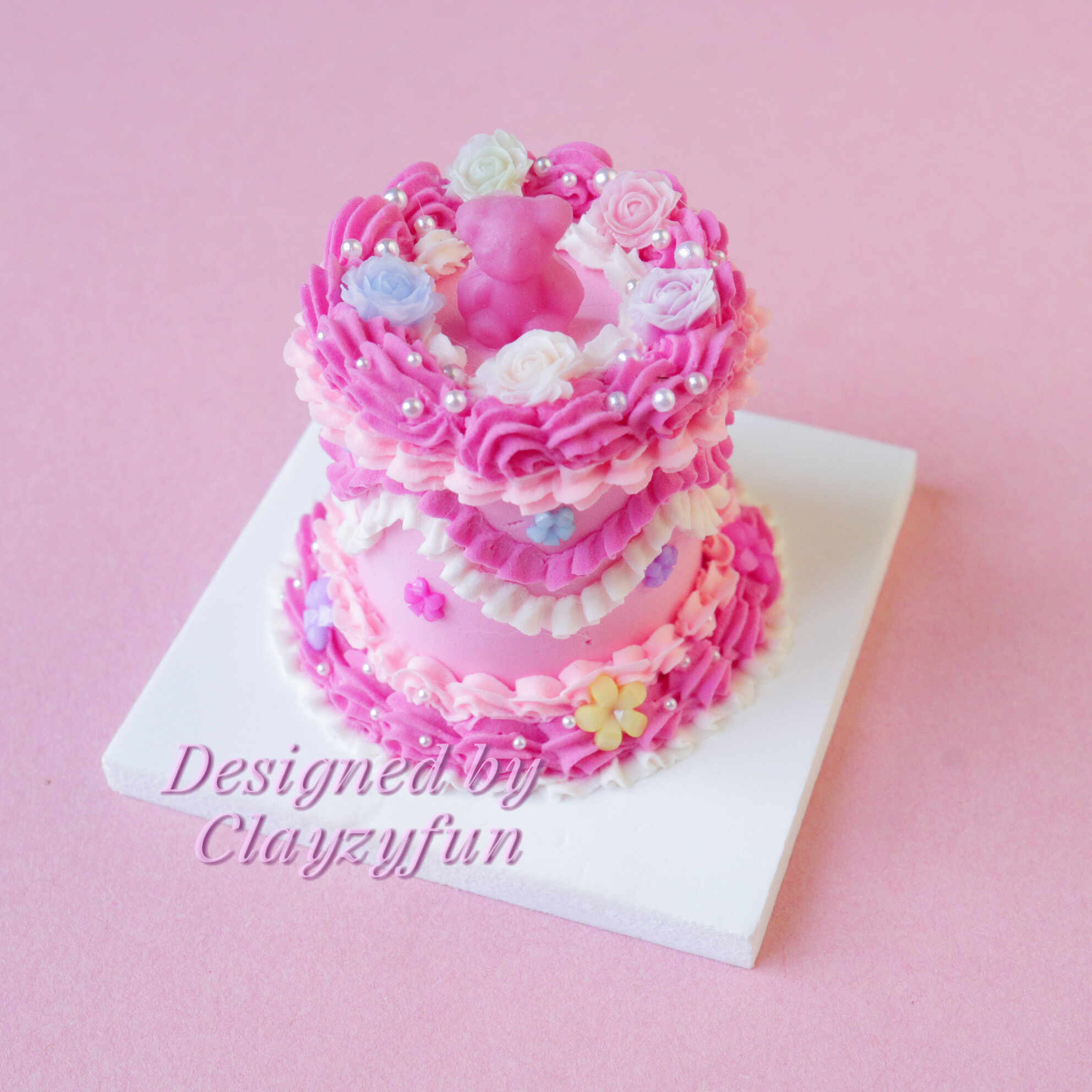 Dreamy Rose Cake Kit: A Whimsical Creation with Tiny Pearls and Flowers Dreamy Rose Cake Kit A Whimsical Creation with Tiny Pearls and Flowers