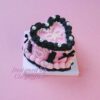 Luxe Noir Heart Cake Kit Pearled Beauty Wrapped in Ribbons