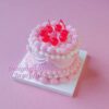 Miniature Cherry Cake Kit Soft Pink and White Icing with Delightful Cherries Miniature Cherry Cake Kit Soft Pink and White Icing with Delightful Cherries