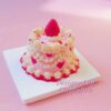 Romantic Strawberry Delight Cake Kit Adorned with Creamy Yellow and Red Icing