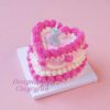 Twinkling Teddy Cake Kit Elegant Heart Design in Pink and White Twinkling Teddy Cake Kit Elegant Heart Design in Pink and White