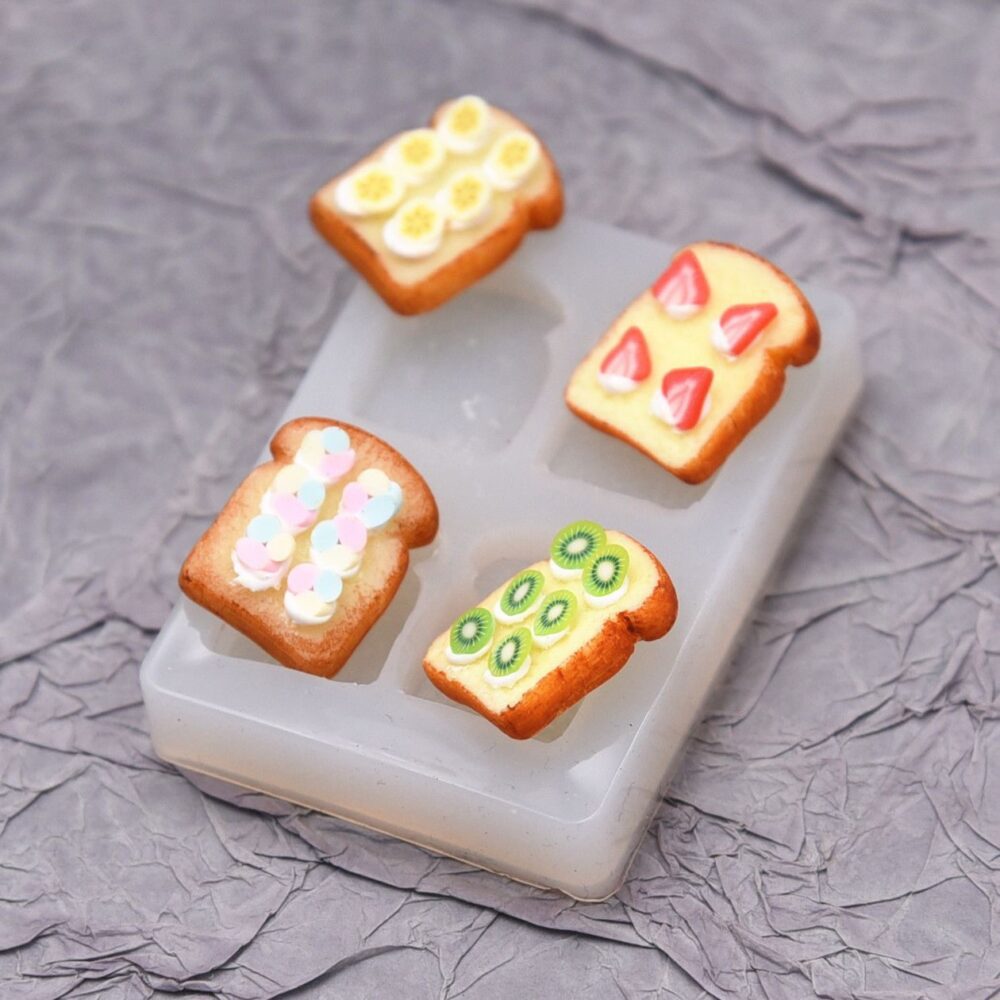 Mini Toast Silicone Mold: Perfect for Crafting Tiny, Realistic Toasts ...