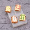 Mini Toast Silicone Mold: Perfect for Crafting Tiny, Realistic Toasts