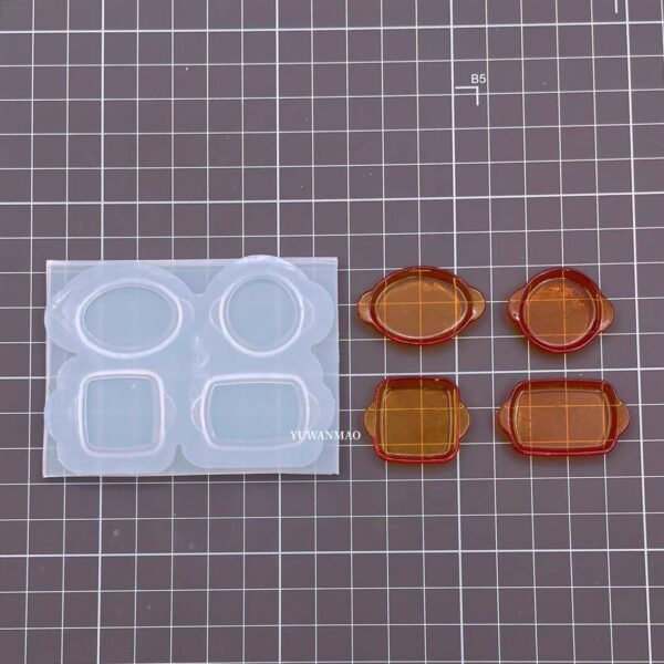 Alternative view of Miniature Plate Silicone Mold: Craft Four Unique Tiny Dish Designs