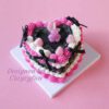 Twilight Charm Cake: A Unique Fusion of Black Beauty and Neon Sweetness