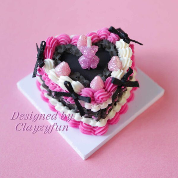 Twilight Charm Cake: A Unique Fusion of Black Beauty and Neon Sweetness