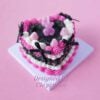 Twilight Charm Cake: A Unique Fusion of Black Beauty and Neon Sweetness
