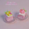 Sweet Blossom Roll Cake Kit Miniature Swiss Roll with Fruity Charm