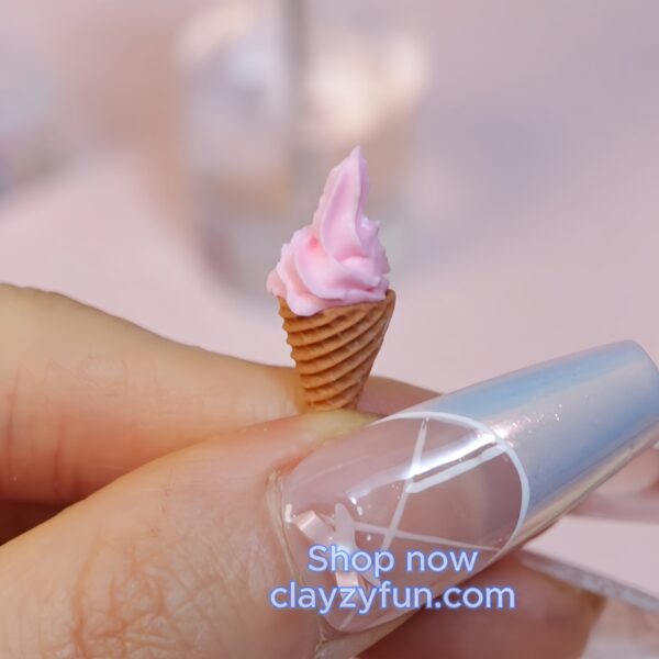 Alternative view of Versatile Mini Cone Mold for Clay Crafting: Perfect for Ice Cream and Chips
