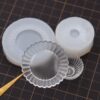Mini Plate Silicone Mold Duo: Perfect for Crafting Elegant Tiny Dishes