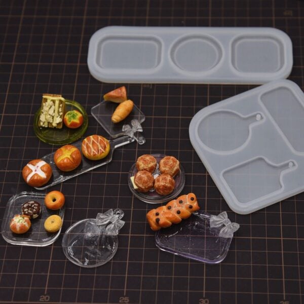 UV Resin Craft Mold Design 3 Unique Miniature Trays