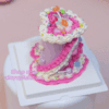 Whimsical Heart Cake Kit: Create a Tiny Pink Treat with Lollipops & Colorful Embellishments
