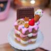 Three-Layer Chocolate Cake Clay Set - A Dreamy Handmade Dessert Decor Three-Layer Chocolate Cake Clay Set - A Dreamy Handmade Dessert Decor