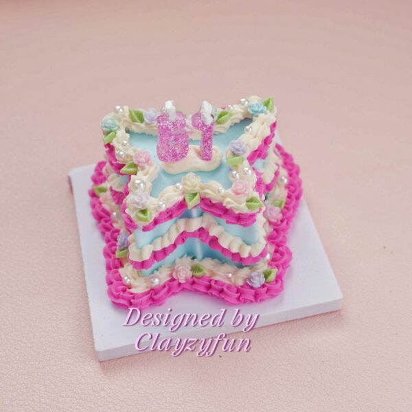 DIY Blue Butterfly Birthday Cake Kit – Create Stunning Miniature Cakes