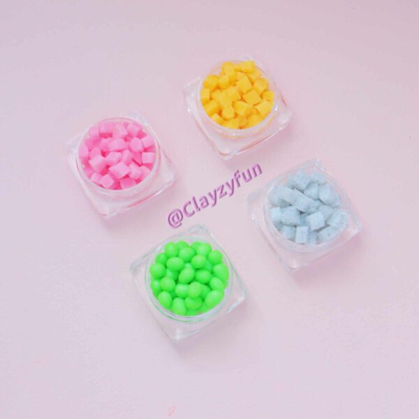 Alternative view of Miniature Clay Fruit Cubes - Perfect for DIY Crafts & Decoration