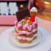 Three-Layer Chocolate Cake Clay Set - A Dreamy Handmade Dessert Decor