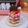 Three-Layer Chocolate Cake Clay Set - A Dreamy Handmade Dessert Decor