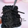 Charming Black Heart-Shaped Mini Cake Clay Kit with Ribbon Accents Charming Black Heart-Shaped Mini Cake Clay Kit with Ribbon Accents