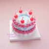 Charming Blue Cake Clay Kit with Whipped Cream and Cherry Accents Charming Blue Cake Clay Kit with Whipped Cream and Cherry Accents