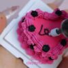 Bold Love Heart Cake Clay Kit – Deep Pink & Black Rose Accents Bold Love Heart Cake Clay Kit – Deep Pink & Black Rose Accents