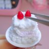 Vintage-Inspired White Cake Clay Kit with Strawberry Layers and Pearl Finish Vintage-Inspired White Cake Clay Kit with Strawberry Layers and Pearl Finish