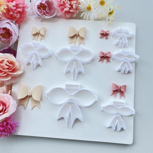 Alternative view of Mini Bow Polymer Clay Cutters